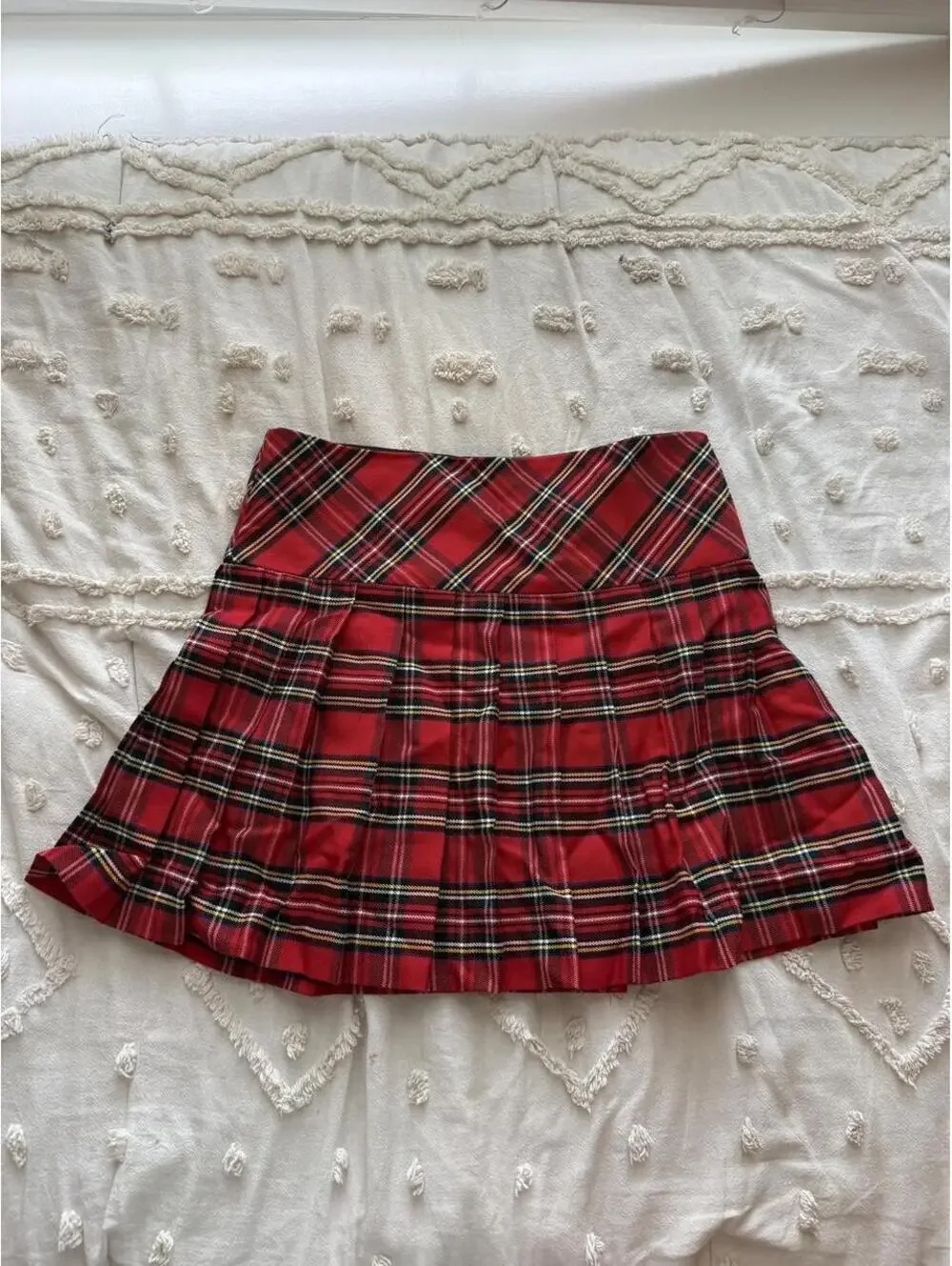 Tartan Threads Stewart Royal Red Plaid Billie Kilt Skirt Size 8 NWT